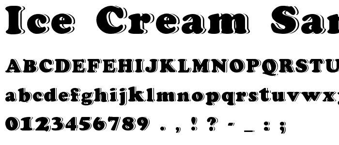 Ice Cream Sandwich font